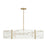 Capital Lighting Brynn 6 Light Chandelier, Aged Brass Painted