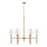 Capital Lighting Tulum 6 Light Chandelier, Brass/Natural