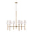 Capital Lighting Tulum 6 Light Chandelier, Brass/Natural