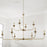 Homeplace Lighting Presley 10 Light Chandelier, Aged Brass