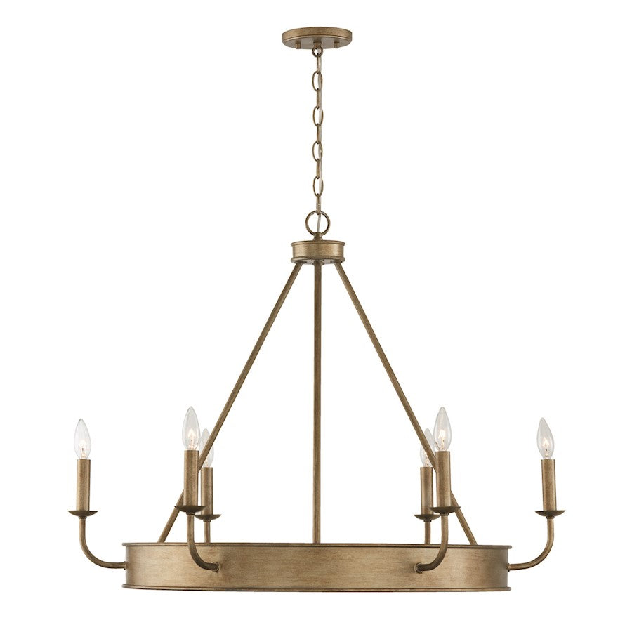 Capital Lighting Nole Chandelier, Gold