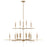 Capital Lighting Elora Chandelier, Brass