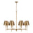 Capital Lighting Whitney Chandelier, Brass/White