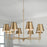 Capital Lighting Whitney Chandelier, Brass/White