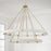 Capital Lighting Delaney 20 Light Chandelier, Matte Brass