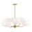 Capital Lighting Welsley Chandelier, Brass/White