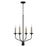 Capital Lighting Wilder 4 Light Chandelier, Black