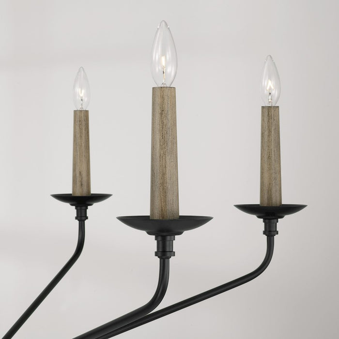 Capital Lighting Wilder 6 Light Chandelier, Black