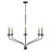 Capital Lighting Wilder 6 Light Chandelier, Black
