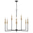 Capital Lighting Avant Chandelier, Brass/Black