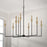 Capital Lighting Avant Chandelier, Brass/Black