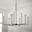 Capital Lighting Avant Chandelier, Brass/Black