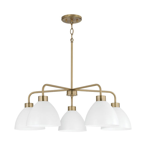 Homeplace Lighting Ross 5 Chandelier, Brass