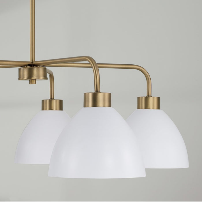Homeplace Lighting Ross 5 Chandelier, Brass