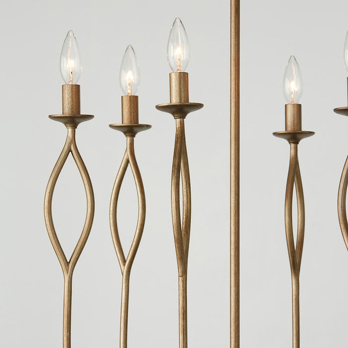 Capital Lighting Cohen 6 Light Chandelier, Mystic Luster