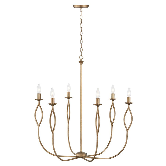 Capital Lighting Cohen 6 Light Chandelier, Mystic Luster