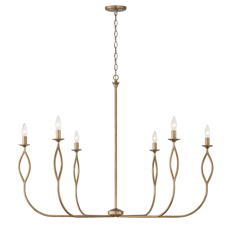 Capital Lighting Cohen 6 Light Chandelier, Mystic Luster