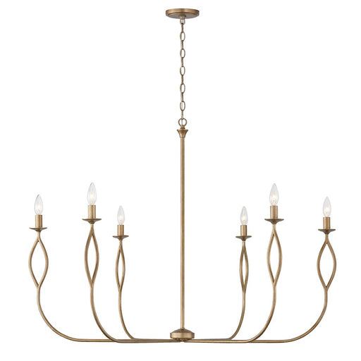 Capital Lighting Cohen 6 Light Chandelier, Mystic Luster