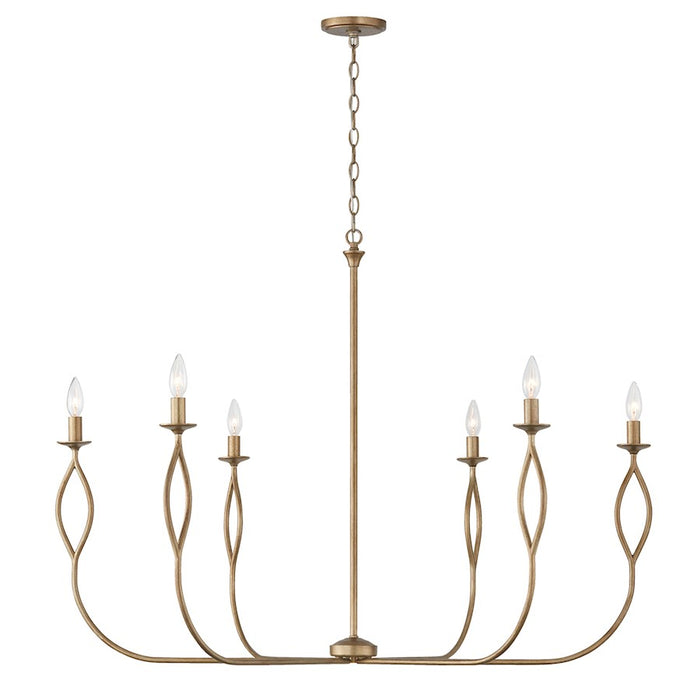 Capital Lighting Cohen 6 Light Chandelier, Mystic Luster