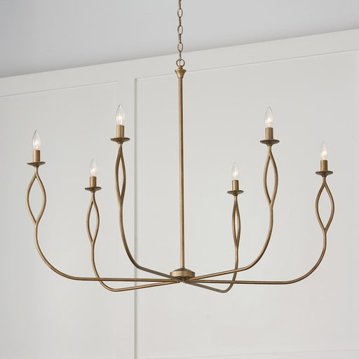 Capital Lighting Cohen 6 Light Chandelier, Mystic Luster