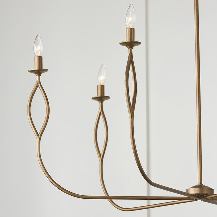Capital Lighting Cohen 6 Light Chandelier, Mystic Luster