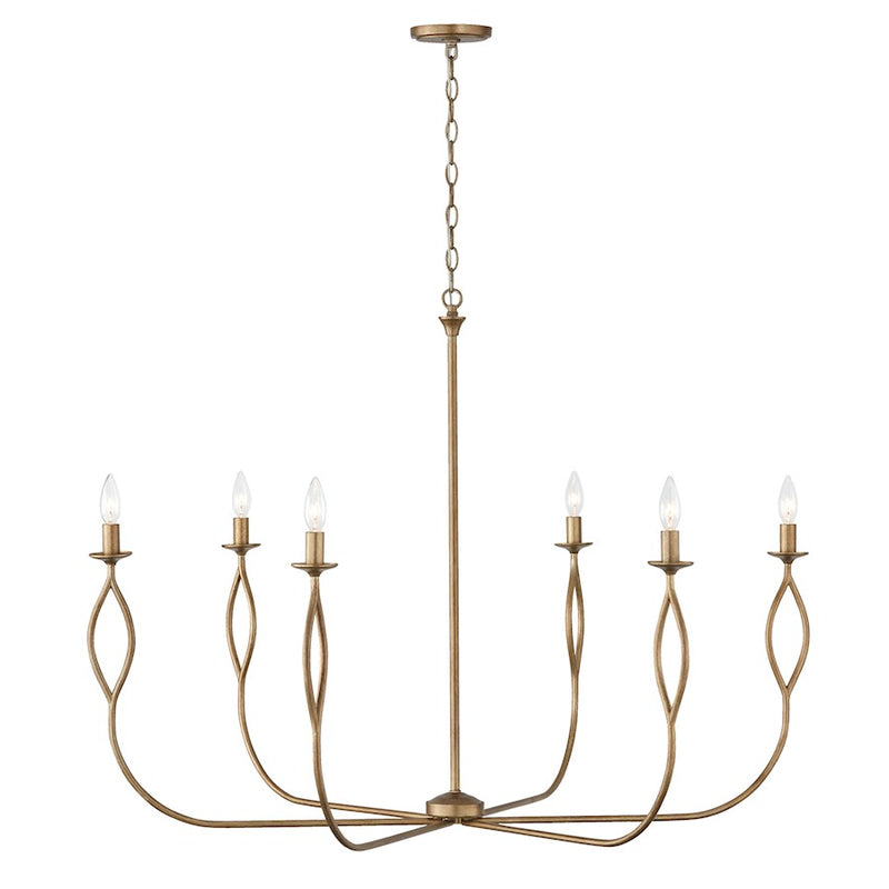 Capital Lighting Cohen 6 Light Chandelier, Mystic Luster