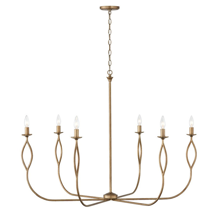 Capital Lighting Cohen 6 Light Chandelier, Mystic Luster