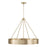 Capital Lighting Weller 4Lt Chandelier, Matte Brass