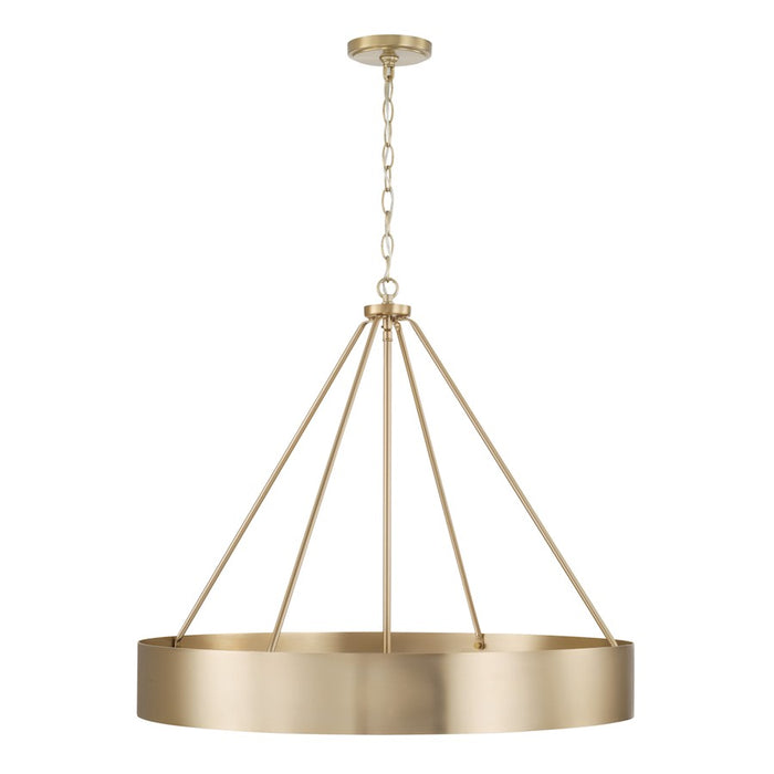 Capital Lighting Weller 4Lt Chandelier, Matte Brass