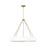 Capital Lighting Weller 4Lt Chandelier, Matte Brass/White/ - 453041RE