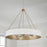 Capital Lighting Weller 4Lt Chandelier, Matte Brass/White