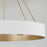 Capital Lighting Weller 4Lt Chandelier, Matte Brass/White