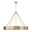 Capital Lighting Weller 6Lt Chandelier, Matte Brass/ - 453061MA