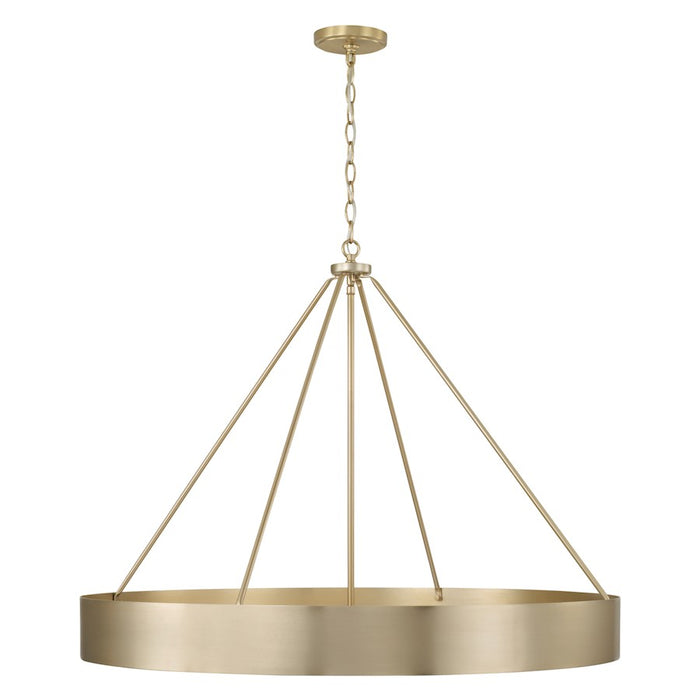 Capital Lighting Weller 6Lt Chandelier, Matte Brass