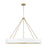 Capital Lighting Weller 6Lt Chandelier, Matte Brass/White/ - 453061RE