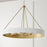 Capital Lighting Weller 6Lt Chandelier, Matte Brass/White