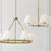 Capital Lighting Parson 4Lt 39" Chandelier, Brass/White Stay-Straight