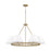 Capital Lighting Parson 6Lt Chandelier, Brass/White Stay-Straights - 453261MA