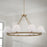 Capital Lighting Parson 8Lt Chandelier, Brass/White Stay-Straights