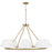 Capital Lighting Parson 8Lt Chandelier, Brass/White Stay-Straights