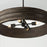 Capital Lighting Dunn 4 Light Chandelier, Espresso Stain and Black