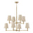 Capital Lighting Mira 8Lt Chandelier, Brass/Bleached Natural Ropes - 454581MA