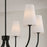 Capital Lighting Averitt 6 Light Chandelier, Black/Soft White