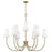 Capital Lighting Averitt 9 Light Chandelier, Brass/Soft White - 455291AD-550
