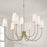 Capital Lighting Averitt 9 Light Chandelier, Brass/Soft White