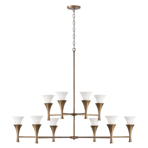 Capital Lighting Nola 10 Light Chandelier, Mystic Luster/Soft White - 455701ML