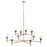 Capital Lighting Nola 10 Light Chandelier, Mystic Luster/Soft White