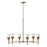 Capital Lighting Nola 6 Light Chandelier, Mystic Luster/Soft White