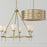 Capital Lighting Joss 6 Light Chandelier, Brass/Layered White/Clear