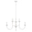 Capital Lighting Mallory 8 Light Chandelier, Ceramic White